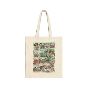 La Condesa La Roma canvas bag | Mexico City tote bag | La Condesa bolsa | Parque México Parque España | Mexico City bag La Roma