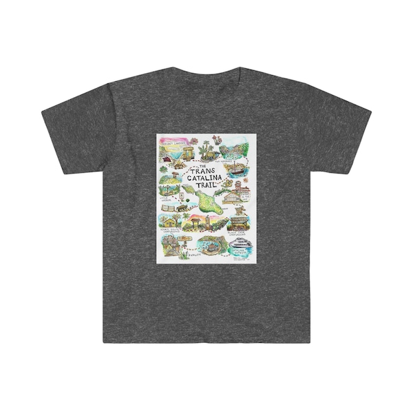 Camiseta Trans Catalina Trail / Camisa Trans Catalina Trail / Camisa California Hiking / Camiseta tote Catalina Island / Camisa Catalina Island