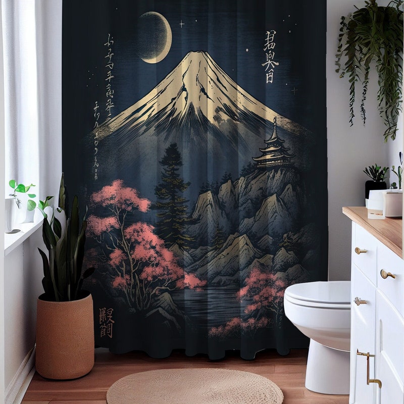 Japan Shower Curtain - Etsy