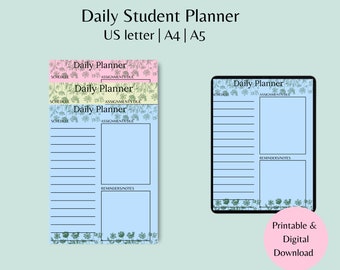 college student planner pdf Student planner daily planner printable Homework planner college student daily planner printable daily planner student PDF file