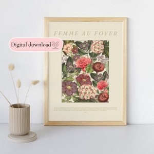 Real Housewives of Beverly Hills Inspired Digital Download | Botanical Flourish - Chic RHOBH Wall Art -Instant Download - Discreet bravo art