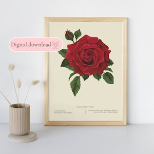 VPR | Stassi Schroeder Quote with Botanical Flourish⎟ Vanderpump Rules Inspired - Digital download poster ⎟ Chic Bravo Wall Art Home Decor