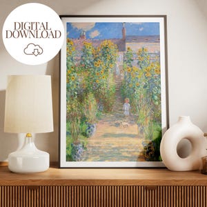 RHOBH⎟ Kyle Richards & Claude Monet⎟ Real Housewives of beverly hills Inspired - Digital download⎟Vintage romantic bravo art ⎟Subtle art