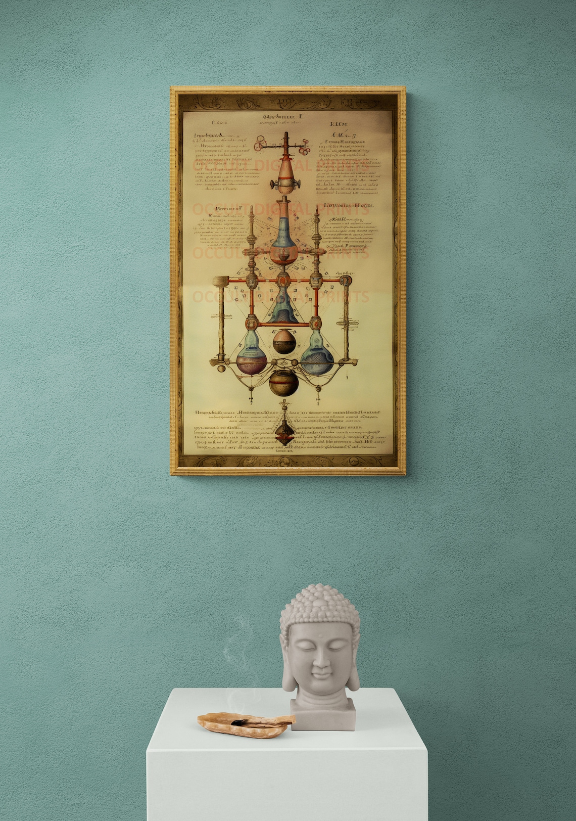 Mystic Alchemy: Enchanting Hermetic Vertical Poster - Ancient Occult ...