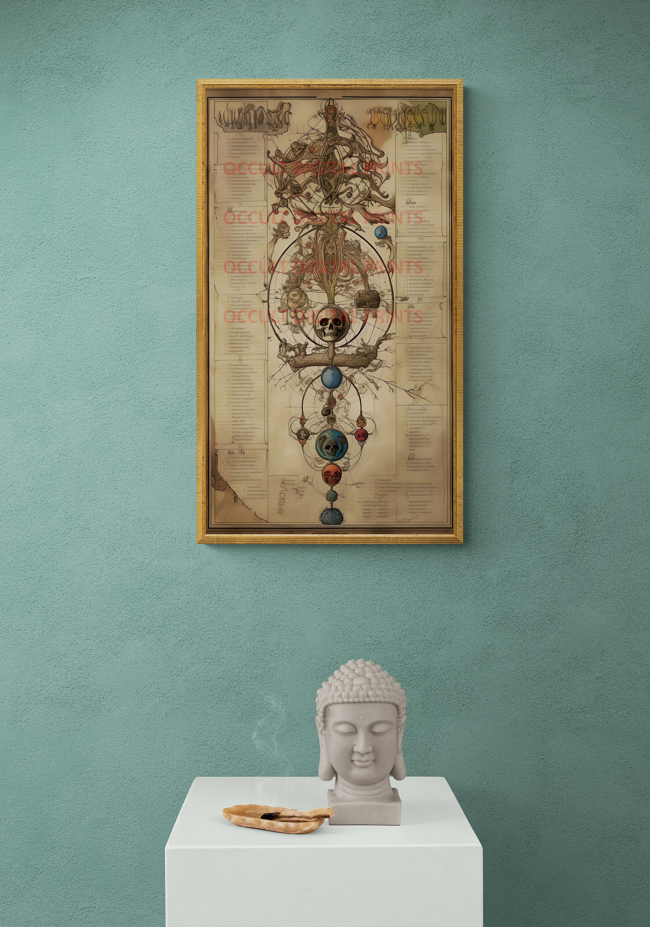 Mystic Alchemy: Enchanting Hermetic Vertical Poster - Ancient Occult ...