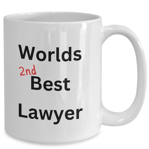 2nd Best Lawyer Mug Etsy