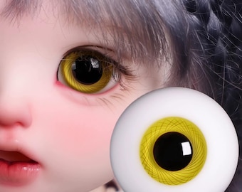 Eyes for BJD Dolls, Handmade Resin Doll Eyes for 1/3 1/4 1/6 BJD, 8sizes Doll Eyes 10mm 12mm 14mm 16mm 18mm