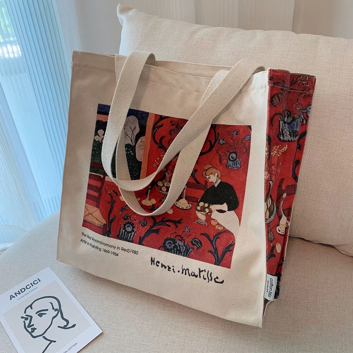 MoMA Henri Matisse Artist Quote Cotton Tote Bag