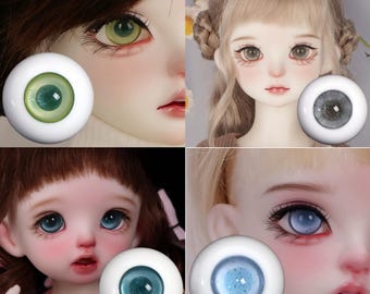 Eyes for BJD Dolls, Handmade Resin Doll Eyes for 1/3 1/4 1/6 BJD, 8sizes Doll Eyes 10mm 12mm 14mm 16mm 18mm