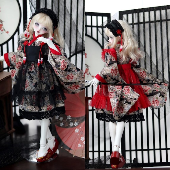 大人気新品をすべて 1/4 MSD Mdd Bjd Doll Clothes, Japanese Kimono Style Maid その他
