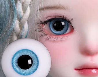 Eyes for BJD Dolls, Handmade Resin Doll Eyes for 1/3 1/4 1/6 BJD, 8sizes Doll Eyes 10mm 12mm 14mm 16mm 18mm