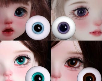 Eyes for BJD Dolls, Handmade Resin Doll Eyes for 1/3 1/4 1/6 BJD, 8sizes Doll Eyes 10mm 12mm 14mm 16mm 18mm