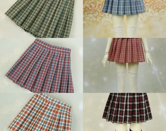 1/3 1/4 1/6 Bjd doll Plaid skirt, sd msd yosd BJD Doll clothes