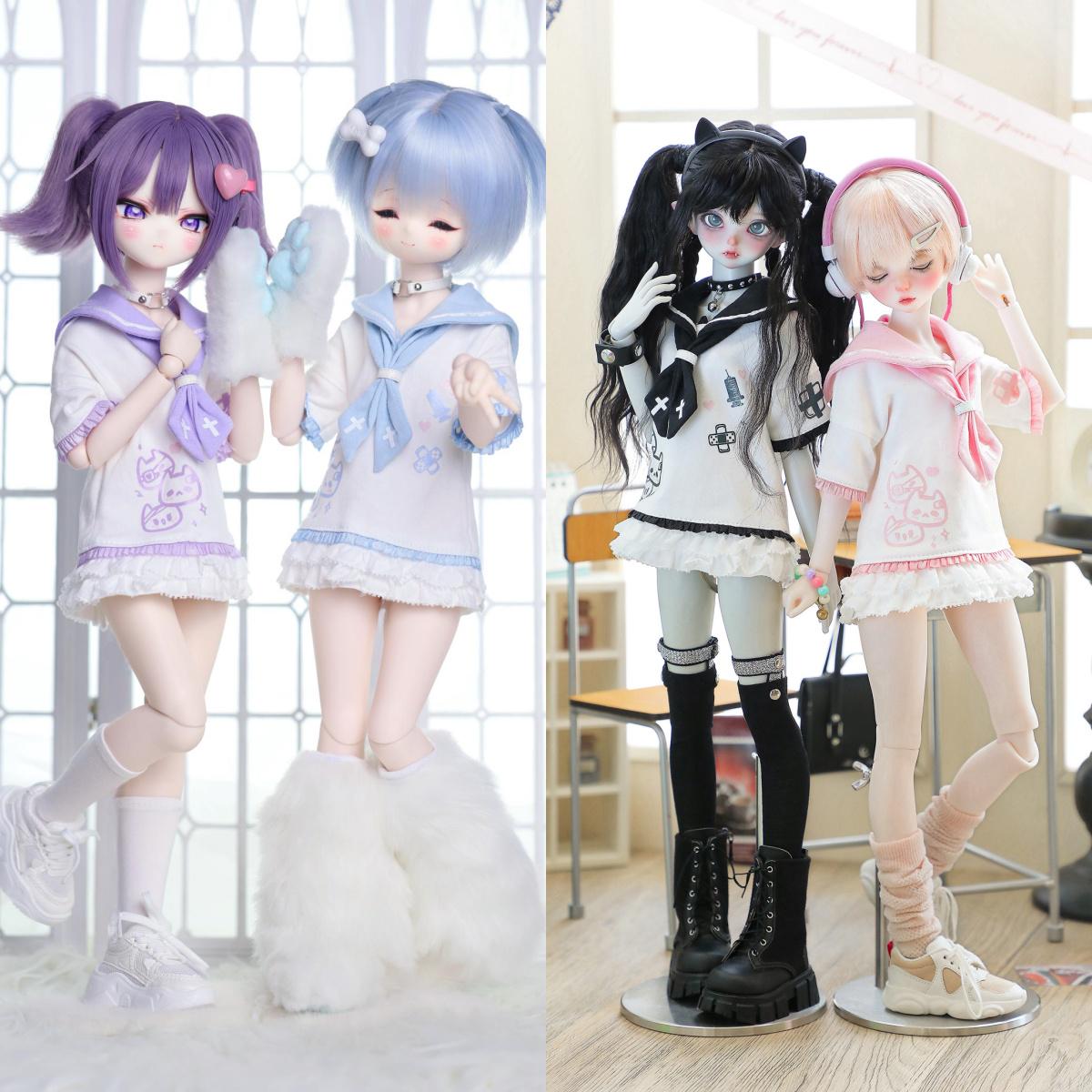 Black Sphere様製＊MSD、SDM少女対応＊英国風ジャケット少女用セット/ディーラー様製 【送料込】 MSD女の子⁄F-18 ワンオフヘッド Ciera様メイク U-25-03-11-208-NY-ZU