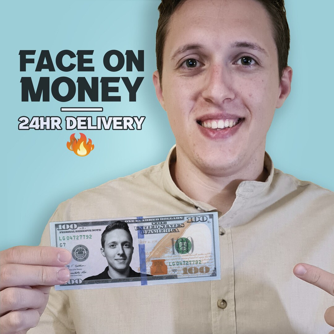 Your Face on Money Game Money 100 Dollar Bill Party Money Etsy
