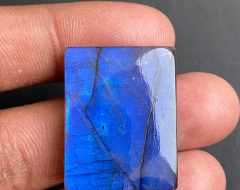 Cabujón de labradorita azul natural de 56 quilates - Gema suelta rectangular de 22x29x7 mm para la fabricación de joyas