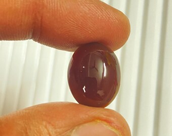 Ónix Aqeeq ovalado: piedra natural para joyería (18 x 14 mm, 11,20 ct)