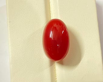 Ónix naranja Aqeeq: cabujón ovalado para joyería