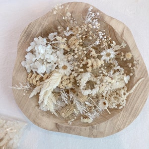 VANILLA Dried Preserved Flower Floral Pack DIY Confetti Gift Decor Candle Card Resin Art Wedding Candle Hydrangea Rose Bunny Tail