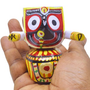 Handcrafted 3-Inch Shree Jagannath Murti (Patitapavan ) in Pure Neem Wood