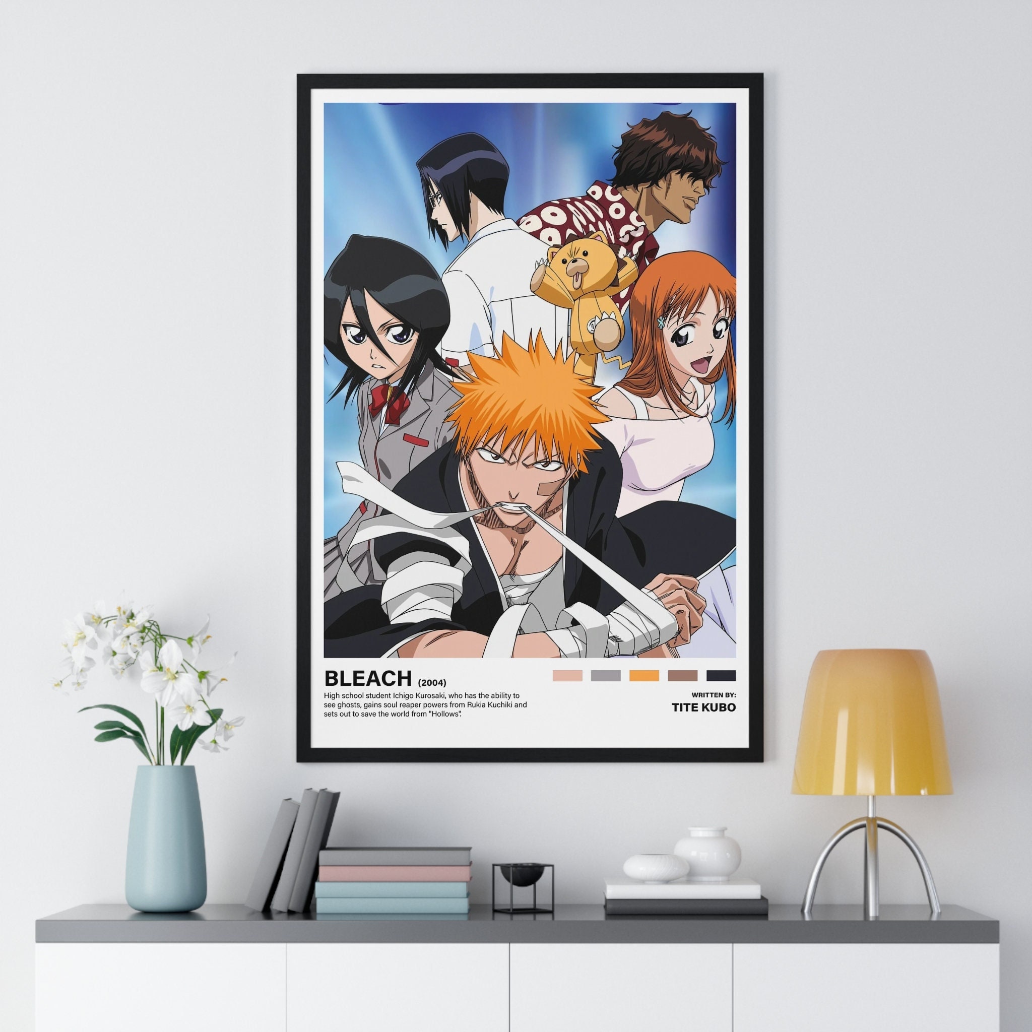 Anime Bleach Rukia Kuchiki HD Wall Poster, 300 GSM Printed Poster