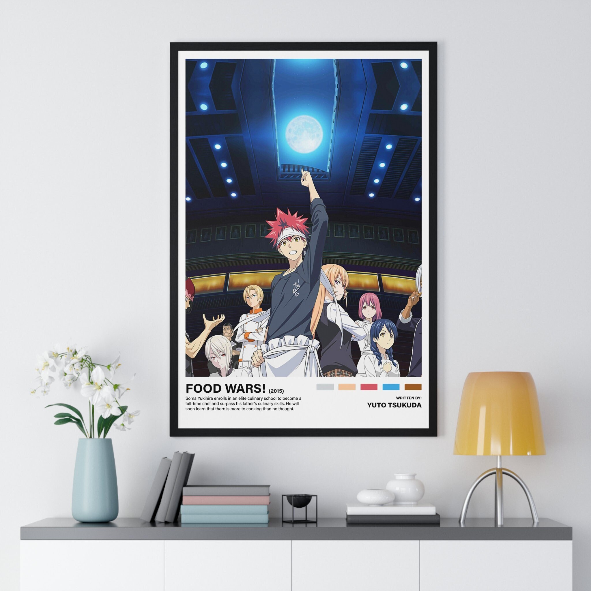  Shokugeki No Soma Sōma Yukihira Food Wars: Shokugeki No Soma  Metal Tin Sign Vintage Wall Art Decoration Living Room Bathroom Kitchen  Movie Poster Decor 8 * 12 Inches : Home & Kitchen