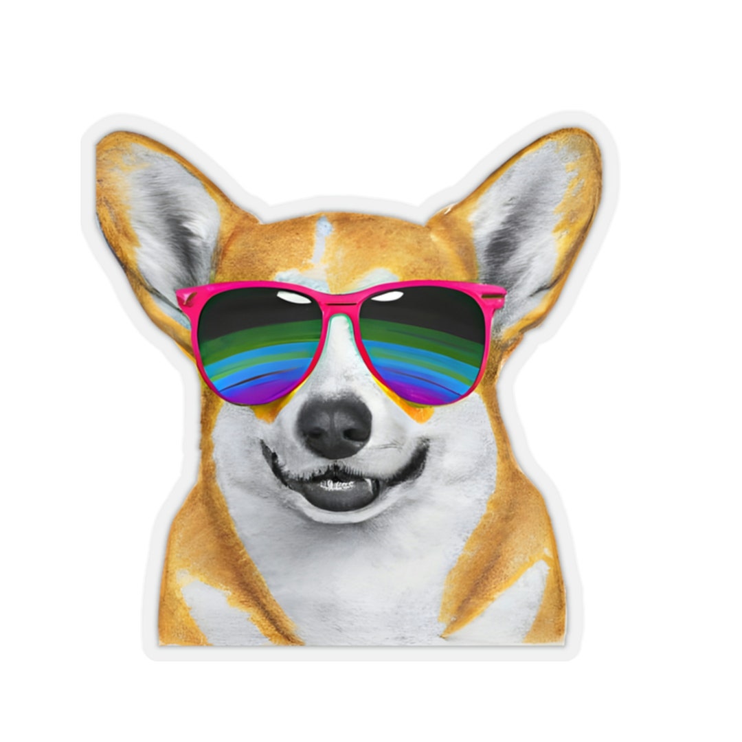 Cool Kisscut Stickers Dog Sticker Sticker Etsy