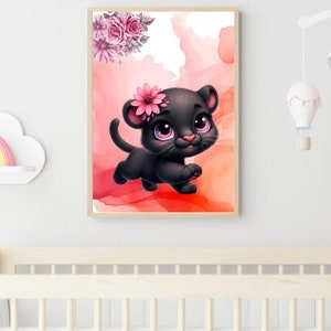 black panther wall poster
