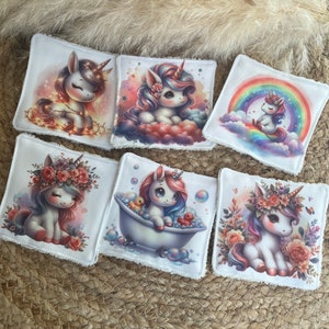 Washable wipes & unicorn basket