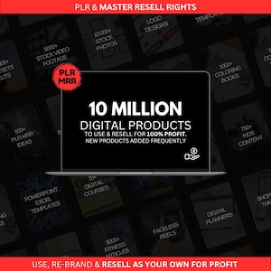 10 Million Done For You Resell Digital Products Bundle Ideal for Passive Income, PLR MRR, Master Resell Rights Digital Products Downloads