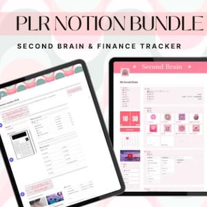 Plantilla de Notion de seguimiento financiero de Second Brain / Planificador de presupuesto y gastos