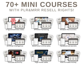 70 Mini Courses Bundle: Digital Marketing, Business Growth (MRR PLR ...