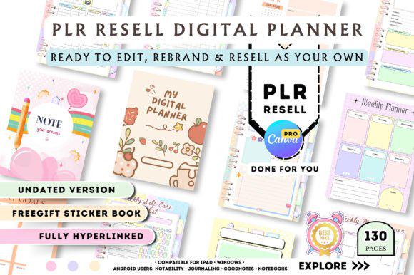 PLR Digital Planner Canva Template | Editable & Commercial Use | Sell ...