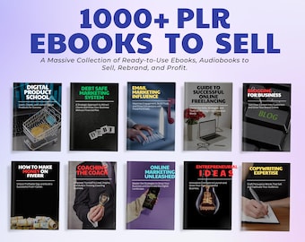1000+ PLR eBooks Bundle – Resell, Edit & Monetize | Private Label Rights