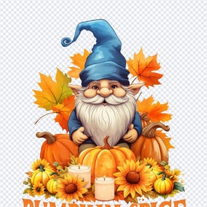 Pumpkin Spice and Everything Nice Gnome Digital download design perfect for fall or Thanksgiving products