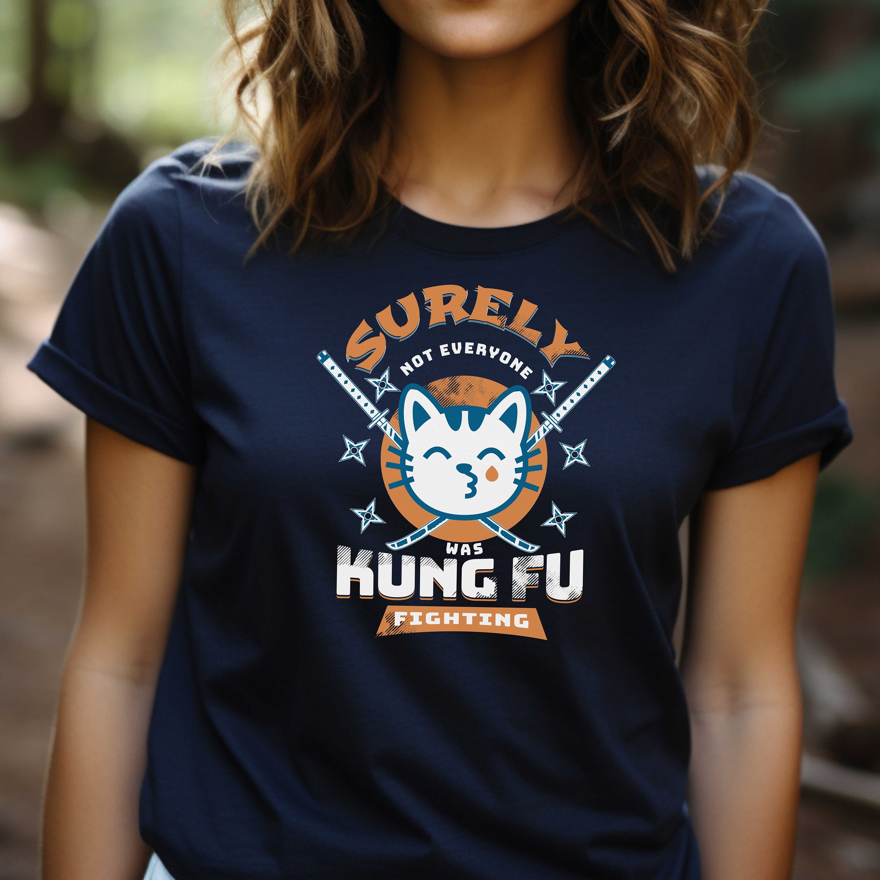 Surely Not Everyone was Kung Fu Fighting Tee-shirt, the perfect gift for anyone on Hanukkah, and Christmas.