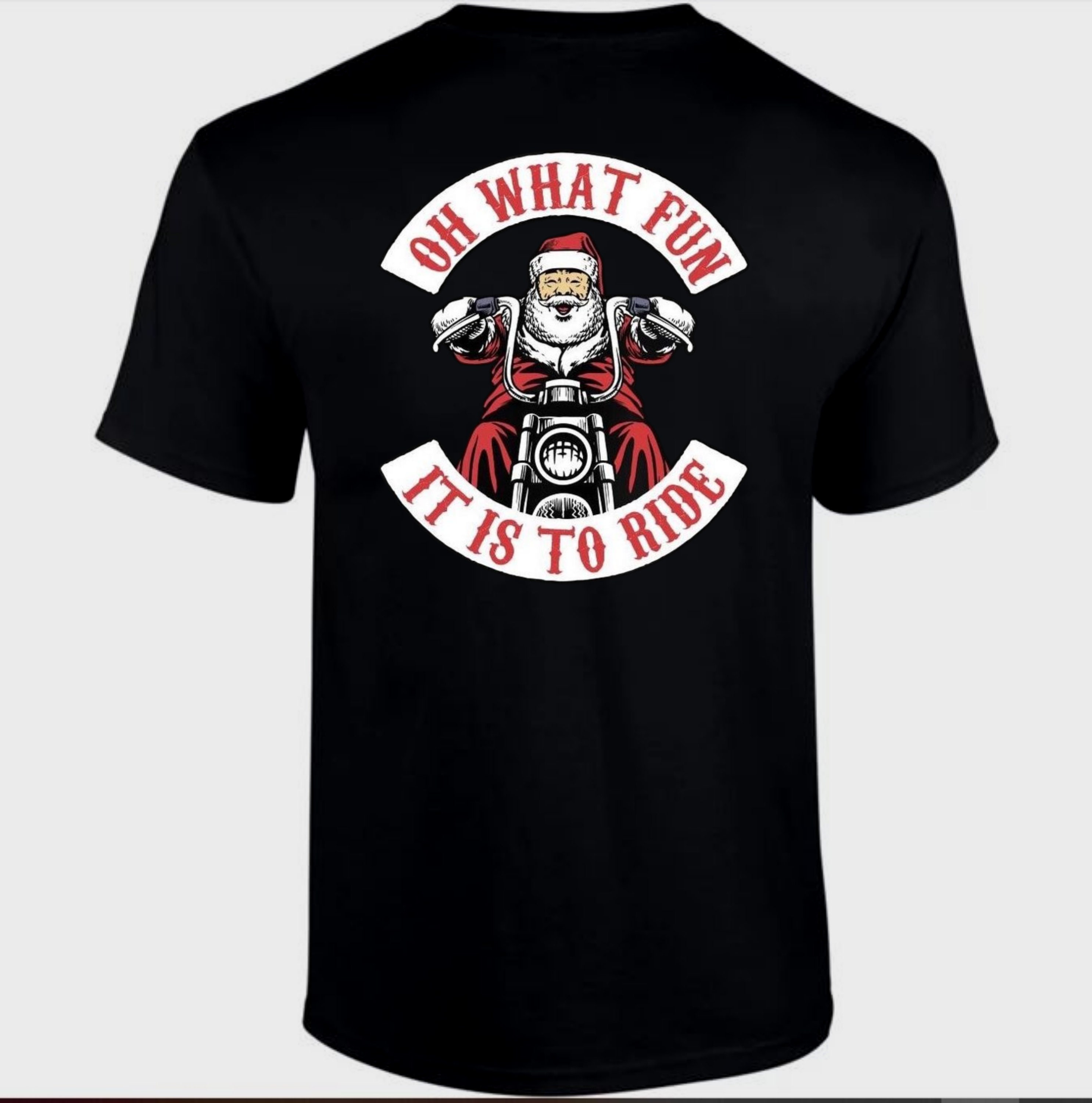 Customizable Biker Santa Motorcycle Oh What Fun It is to Ride Etsy