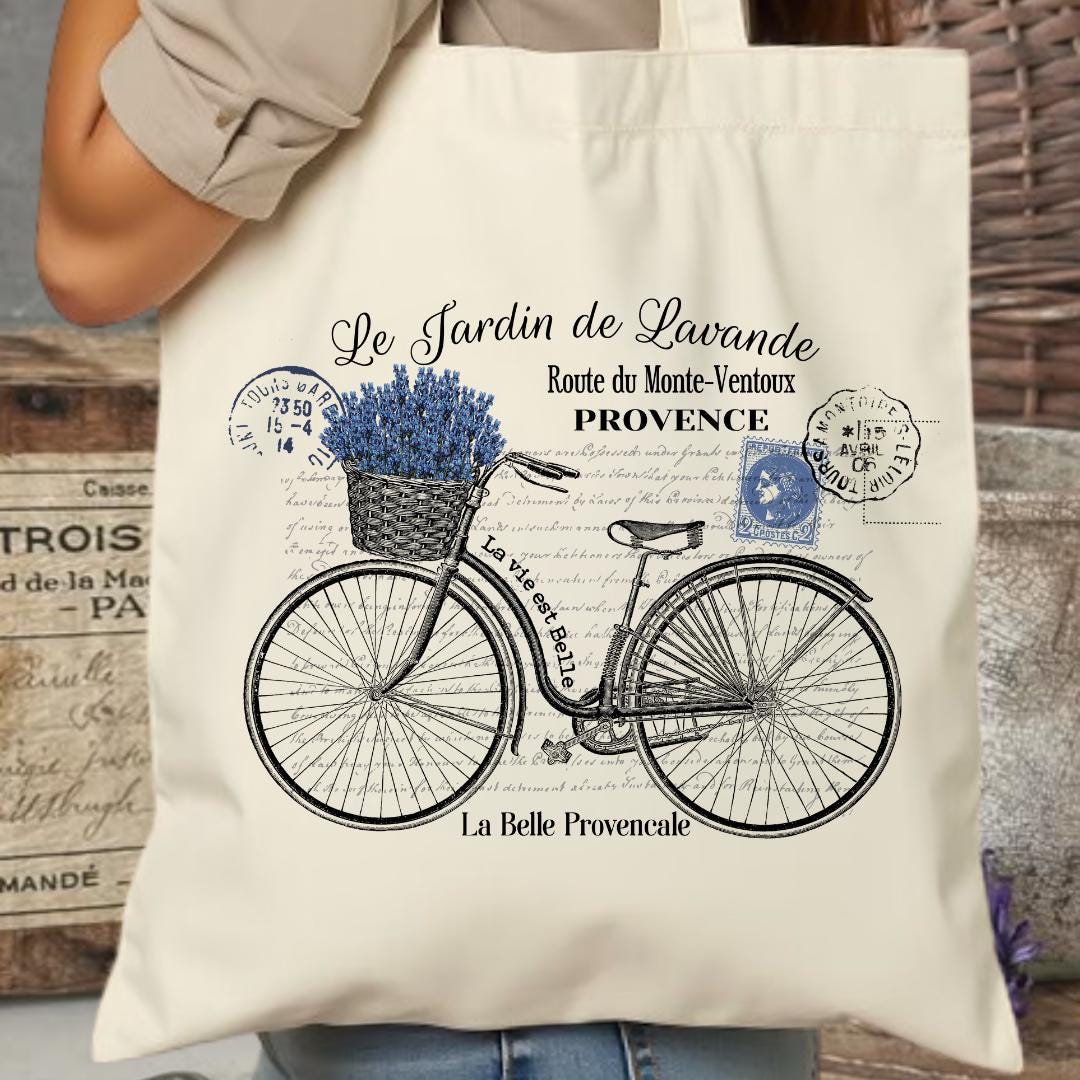 Bicycle tote bag Etsy