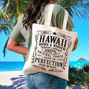 Hawaii Einkaufstasche, Vintage Stil Hawaii Tote, Hawaii Souvenir, Einkaufstasche, Hawaii Geschenk, Ästhetische Einkaufstasche, Hawaii State Einkaufstasche