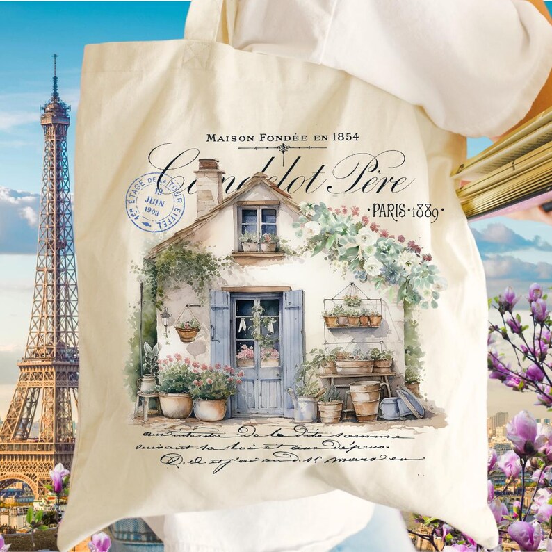 Classic Cottage Checker Tote Bag