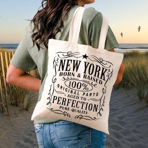 New York Tragetasche im Vintage Style: Canvas Souvenir Geschenk