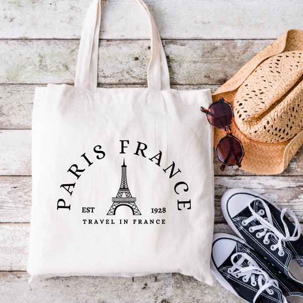 Paris Tote Bag, French Shabby Chic, Tote Bag Aesthetic, Paris Lover Gift