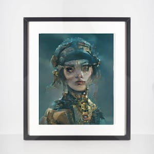Love, Death & Robots - Jibaro Wall Art Print - A4, A3, A2 -Spooky Halloween Wall Decor - Contemporary, Abstract - LoveDeathRobots