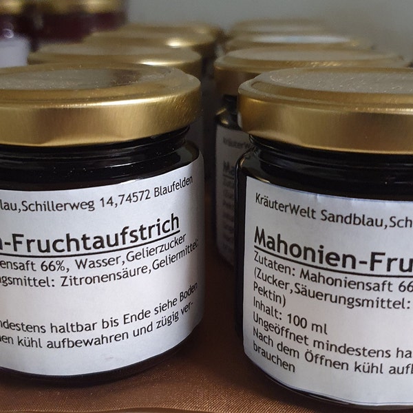 Fruchtaufstrich Mahonie 100g