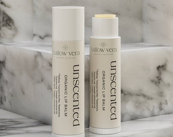 Organic Unscented Tallow Lip Balm