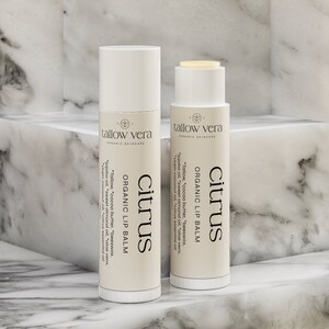 Organic Citrus Tallow Lip Balm