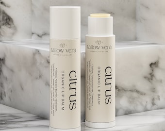 Organic Citrus Tallow Lip Balm