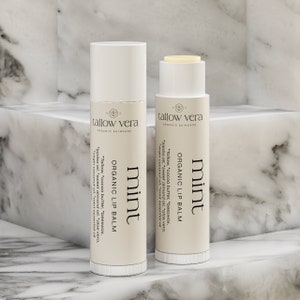 Organic Mint Tallow Lip Balm