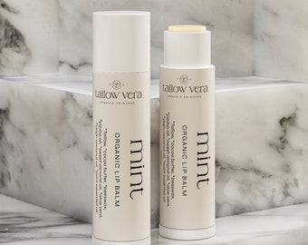 Organic Mint Tallow Lip Balm
