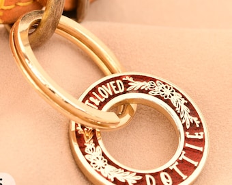 Engraved Dog Tag - Heavy Duty Brass Collar Tag, Handmade in UK